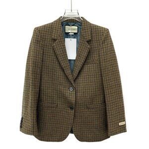 Gucci Brown houndstooth wool blazer